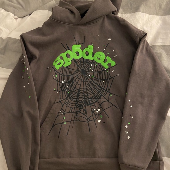 Spider Worldwide | Shirts | Large Slate Grey Sp5der Hoodie